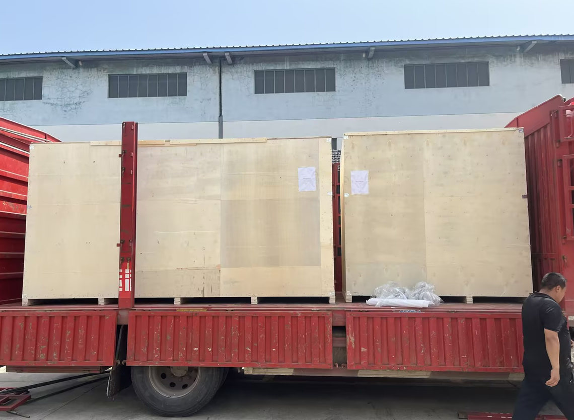 Qingben Environmental Technology Exports Screw Press and Dosing Equipment ke Itali